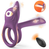 3 in 1 Multifunctional Penis Cock Ring with 10 Vibrating Modes