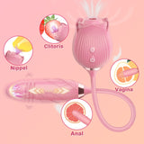 New Upgraded 3 in 1 Rose Sex Stimulator for woman with 10 Tapping Modes