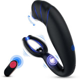 Anal Plug with Cock Ring Penis Multipoint Stimulator