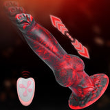 2 in 1 8.7in Thrusting & Vibrating Silicone Monster Dildo