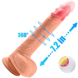 8.7in 4 in 1 Vibrating Hand-free Super Realistic  Dildo