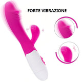 12 Vibration Modes Strong G-Spot Stimulator Silicone Vibrator