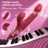 CHERLY|4 in 1 G Spot thrusting & sucking vibrator Clitoral Stimulator