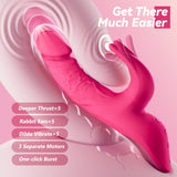 LUNA App Control Realistic Dildo Rabbit Vibrator