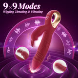 3 in 1 Wiggle and Vibrating Clitoris Stimulation G-Spot Rabbit Vibrator