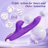 CHERLY|4 in 1 G Spot thrusting & sucking vibrator Clitoral Stimulator