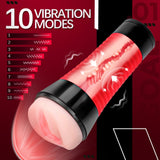 3D Realistic Vagina Channel Vibrating Male Masturbator