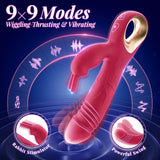 3 in 1 Wiggle and Vibrating Clitoris Stimulation G-Spot Rabbit Vibrator