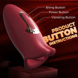 Biting and Licking Clitoris Stimulator Nipple Sucking Female Vibrator