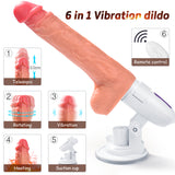 QUAOAR | 8.26in 6 in 1 Multi-point Stimulation Dildo Machine