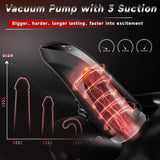 BLACKWIND|App Control 3 in 1 Vacuum Pump penis Trainer Vibrating Male Masturbator