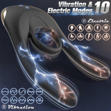 Electric Shock Waterproof Cock Ring with Vibration