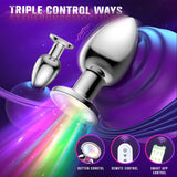 Anal Vibrator Sex Toy Butt Plug with Flashing Light Base