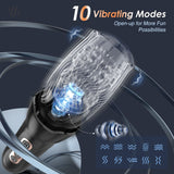 Thrusting & Rotating Male Masturbator with 10 Vibration Modes