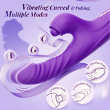 CHERLY|4 in 1 G Spot thrusting & sucking vibrator Clitoral Stimulator