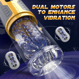 TREK|Dual Stimulation Thrusting and Rotating Vibrating Male Msturbation Toy