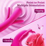 4 in 1 Butterfly Wearable Multi Stimulation Flapping Vibrator