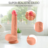 8.7in 4 in 1 Vibrating Hand-free Super Realistic  Dildo