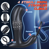 SBD 5 in 1 Thrusting & Vibrating Anal Vibrator Butt Plug with Cock Ring