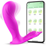 Wearable Panty Vibrator Rose Toy for Clitoral G-spot Stimulation APP Control