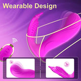 Wearable Panty Vibrator Rose Toy for Clitoral G-spot Stimulation APP Control