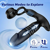 Cock Ring 3 in 1 Versatile Anal Plug Prostate Massager