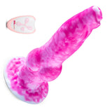 2 in 1 8.7in Thrusting & Vibrating Silicone Monster Dildo