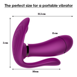 9 Vibration Modes Remote Control Clit Silicone Stimulator