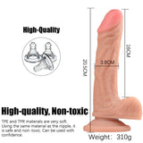 Two-Layer Structure Realistic Dildo with Powerful Suction