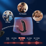 SBD 5 in 1 Thrusting & Vibrating Anal Vibrator Butt Plug with Cock Ring