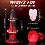 2 in 1 8.7in Thrusting & Vibrating Silicone Monster Dildo