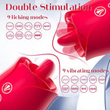 Clitoral Rose Sex Stimulator for Women with Tongue