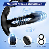 Cock Ring 3 in 1 Versatile Anal Plug Prostate Massager