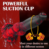 2 in 1 8.7in Thrusting & Vibrating Silicone Monster Dildo