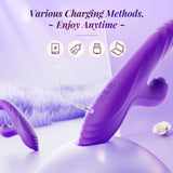 CHERLY|4 in 1 G Spot thrusting & sucking vibrator Clitoral Stimulator