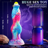 10.2 inch Fantastic 3 in 1 Realistic Huge dildo Vibrator Sex Toy