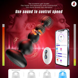 SAURON APP Control Vibrating and Rotating Anal Male Toy Vibrator