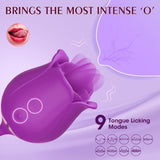 CARMEN | Sohimi 3 in 1 Tongue Licking Rose Toy Vibrator