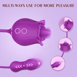 CARMEN | Sohimi 3 in 1 Tongue Licking Rose Toy Vibrator