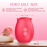 Double-Layer Foreplay Rose Sucking Clitoral Vibrator
