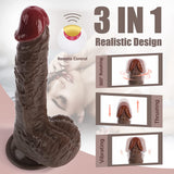 8.93in Vibrating & Thrusting & Rotating Realistic Dildo