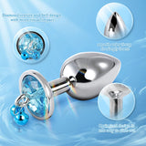 Anal Training 3Pcs BELL Jeweled Butt Plug