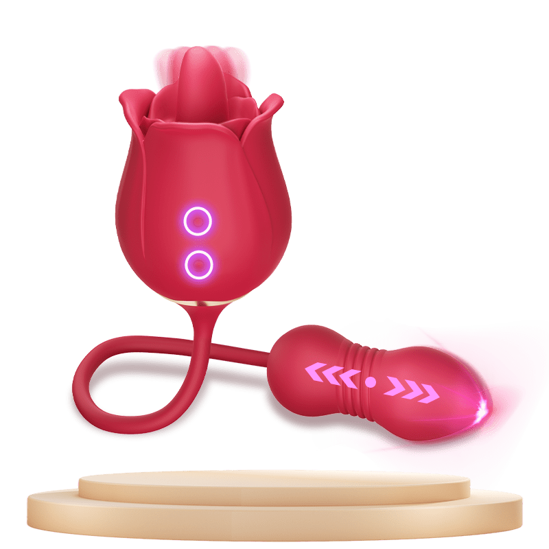 SKYLAR | Clitoral G-Spot Stimulator Rose Toy with Tongue