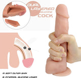 7.28in Superior Grade Silicone Dildo for Beginners