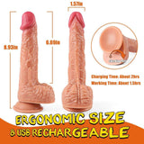 8.93in G-spot 3 in 1 Dildo With Strong Suction Cup